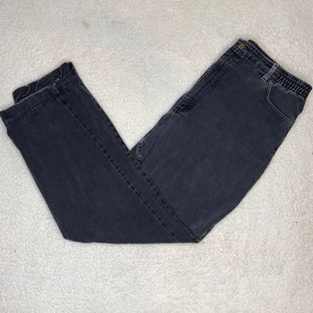 Vintage L.L. Bean Double Comfort Waist Faded Black Women’s Pants: Size 36